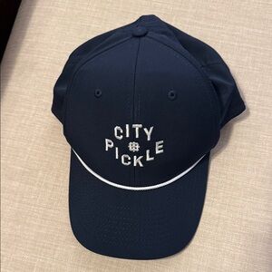 City Pickle Navy Blue Cap with white lettering Made by Imperial OSFA Adjustable